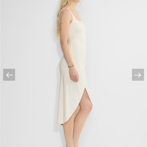 Aritzia Wilfred Saturn Cream Sleeveless Dress - Picture 3 of 4